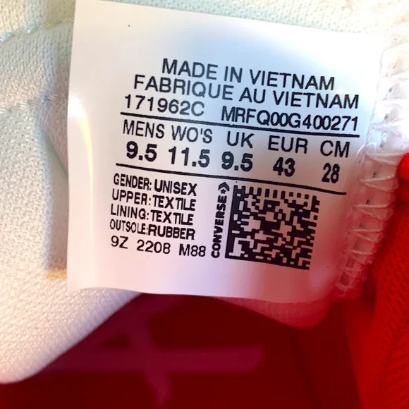 Converse UNT1TL3D High-Top Sneakers NWOB - Picture 8 of 8